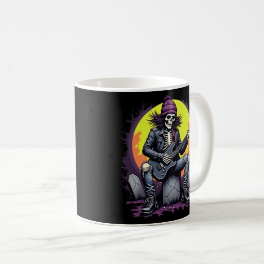 Mug Halloween Grunge Skeleton (Devant droit)