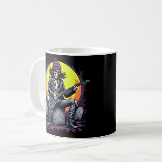 Mug Halloween Grunge Skeleton (Devant gauche)