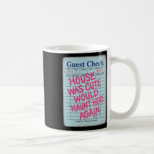 Mug Halloween Guest Check House Était mignon Serait Ha