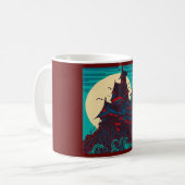Mug Halloween - Haunted Castle Woodcut 3 (Devant gauche)