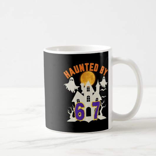 Mug Halloween Haunted Ghost 67 Six Seven Meme (Droite)