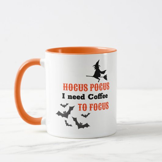 Mug Halloween Hocus Pocus Coffee Focus drôle (Gauche)