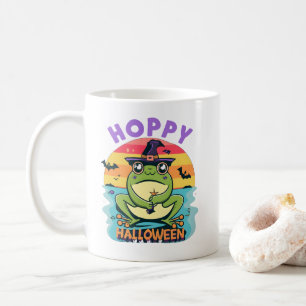 Mug Halloween Hoppy, adorable grenouille caricaturale