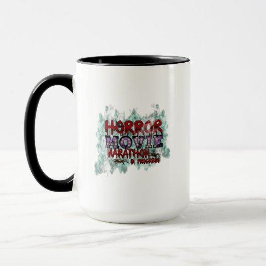 Mug Halloween Horror Movie Marathon In Progress (Gauche)