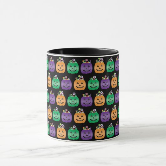 Mug Halloween Jack-o'-lantern Candy Pail (Centre)