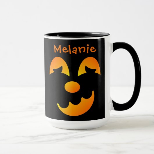 Mug Halloween Jack-o'-lanterne Drôle Face Combo (Droite)