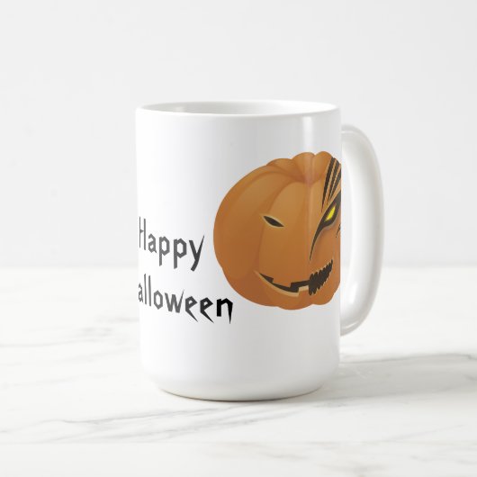 Mug Halloween Jack O'Lantern face (Devant droit)