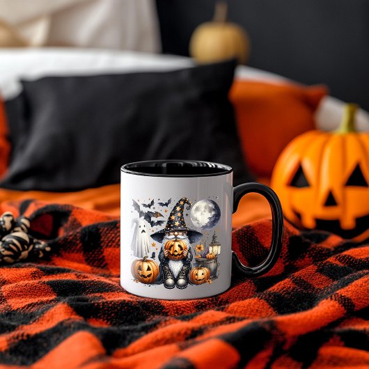 Mug Halloween Jack-o'lanterne Gnome