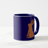 Mug Halloween Jackalope Trou ou traitement (Devant droit)