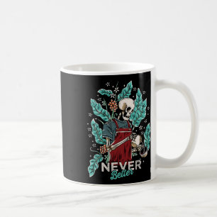Mug Halloween Jamais Mieux Squelette Boire Café