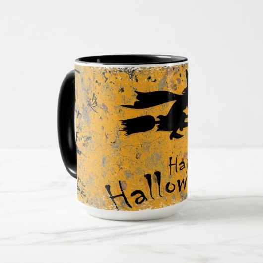Mug Halloween joyeuse sorcière (Devant gauche)