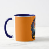Mug Halloween joyeuse - Sorcière en vol Broom (Gauche)