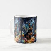 Mug Halloween Kelpie Australien Avec Citrouilles Effra (Devant gauche)