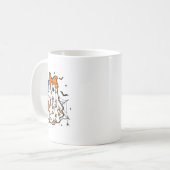 Mug Halloween Lace Ghost Coquette Bow Citrouille Éffra (Devant gauche)
