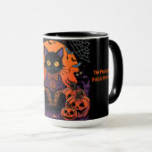 Mug Halloween,Le rôdeur de la parcelle de citrouilles (Devant droit)