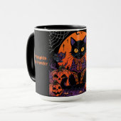 Mug Halloween,Le rôdeur de la parcelle de citrouilles (Devant gauche)