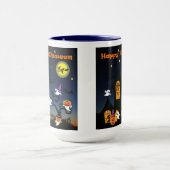 Mug Halloween Maison Hantée Joyeux Halloween (Centre)