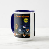 Mug Halloween Maison Hantée Joyeux Halloween (Devant gauche)