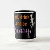 Mug Halloween manger boire être effrayant Skeleton caf (Centre)