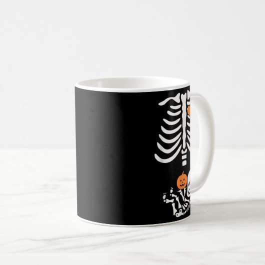 Mug Halloween Maternity Skeleton Baby Heart Pregnancy (Devant droit)