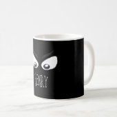 Mug Halloween mignon Éffrayant yeux fantôme Whimsical (Devant droit)