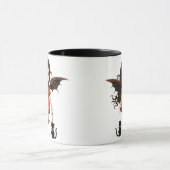 Mug Halloween Mignon Petit Vampire avec des Chats (Centre)