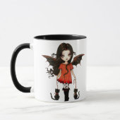 Mug Halloween Mignon Petit Vampire avec des Chats (Gauche)