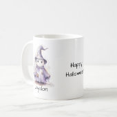 Mug Halloween mignonne pourpre sorcière fantôme Person (Devant gauche)