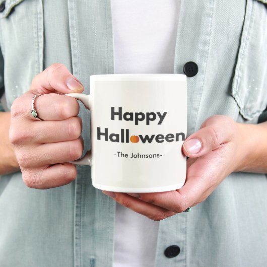 Mug Halloween minimaliste moderne - Personnalisé