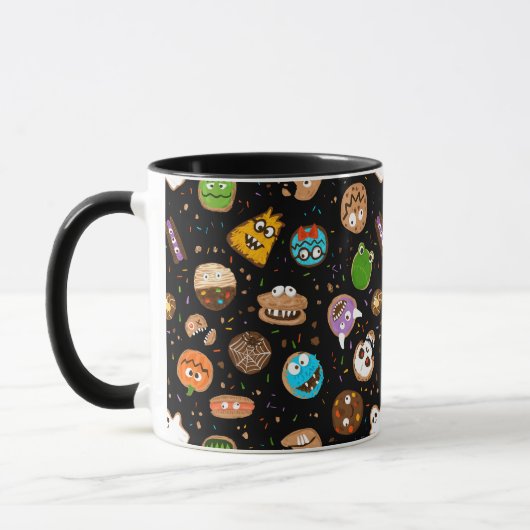 Mug Halloween Monster Visages amusants Cookie (Gauche)