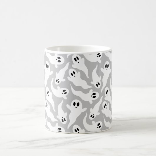 Mug Halloween Motif gris-fantôme (Centre)