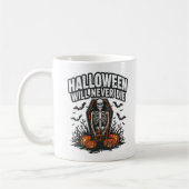 Mug Halloween ne mourra jamais - Éffrayant Horreur des (Gauche)