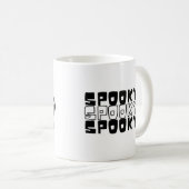 Mug Halloween noir et blanc (Devant droit)