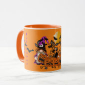 Mug Halloween Orange Gnome tendance (Devant gauche)