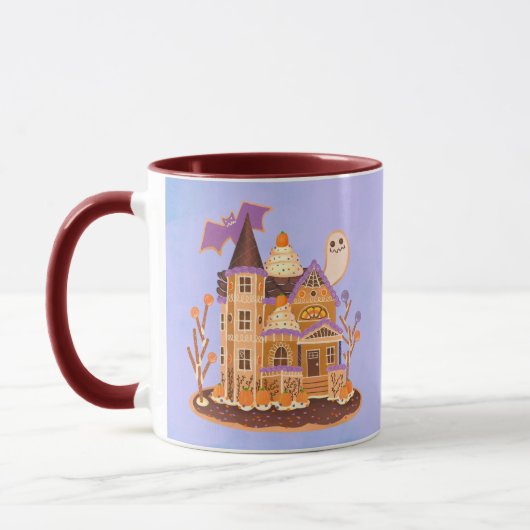 Mug Halloween pain d'épices Maison hantée (Gauche)