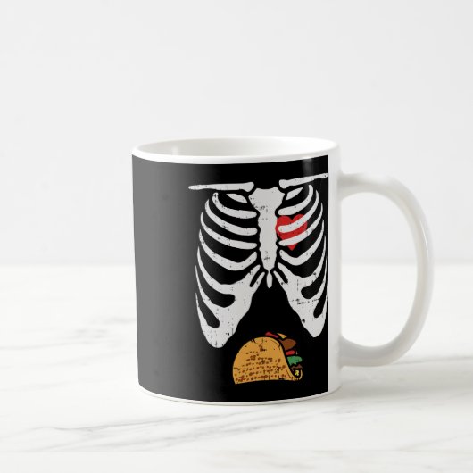 Mug Halloween Papa Skeleton Taco Belly Fun Pregnancy C (Droite)