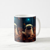 Mug Halloween Pekingese Avec Peur Citrouille (Devant droit)