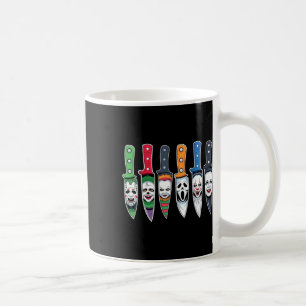 Mug Halloween Personnages De Film Horreur En Couteaux