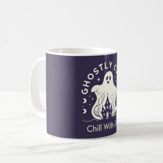 Mug Halloween personnalisable et calme (Devant gauche)