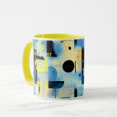 Mug Halloween personnalisé - Bat Jaune clair rôti de n (Devant gauche)