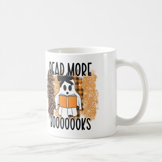 Mug Halloween personnalisé "Lire plus de livres" Ensei (Droite)