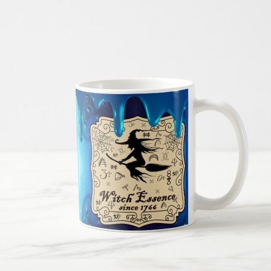 Mug Halloween Potion Sorcière Essence Café Mug, Coupe (Droite)
