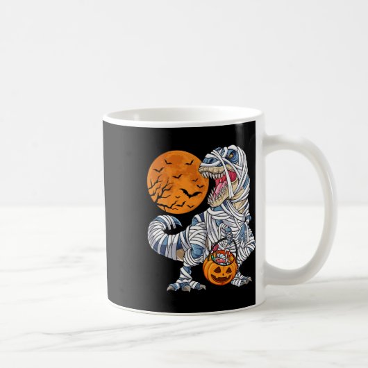 Mug Halloween Pour Les Garçons Hommes Dinosaure T Rex  (Droite)