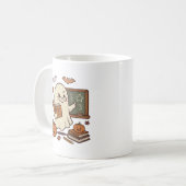 Mug Halloween Prof Fantôme Mignon Épouvantable (Devant gauche)