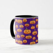 Mug Halloween Pumpkin Seamless Pattern (Devant gauche)