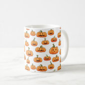 Mug Halloween Pumpkin Seamless Pattern (Devant droit)