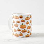 Mug Halloween Pumpkin Seamless Pattern (Devant gauche)