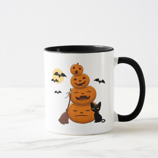 Mug Halloween Pumpkins and Black Cat (Droite)