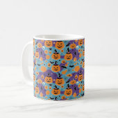 Mug Halloween répéter motif avec citrouille (Devant gauche)