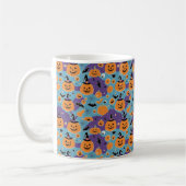 Mug Halloween répéter motif avec citrouille (Gauche)
